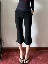 優雅な印象のレトロスタイル七分丈パンツ【女性用・アメリカンヴィンテージ・フィット感のあるデザイン】