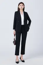 ダブルブレストスーツ【女性用・ビジネス・通勤・面接向け】（セットアップ対応）