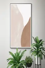 北欧風 抽象的アート壁画【ミニマリストデザイン・モランディスタイル・寝室用】