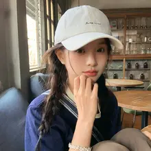 ユニークロゴデザインのキャップ【夏用・ソフトトップ・UVカット・女子用】