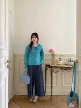 小柄な女の子におすすめのワイドレッグパンツ【ストレート・フィット】