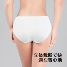 旅行用使い捨て女性用コットンパンティ【二重クロッチ・三角スタイル】（セットアップ対応）