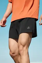 Peak ランニングショーツ メンズ 速乾 スマホ収納 インナーパンツ付き マラソン トレーニング 「PEAK」