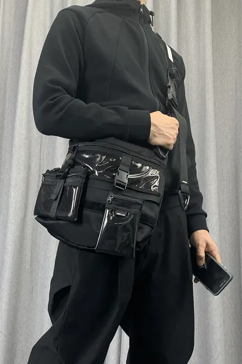 モジュラー機能付きショルダーバッグ【大容量・カジュアル・コンピューターポーチ】