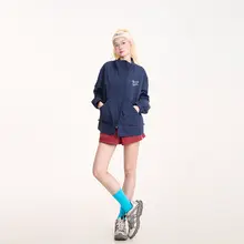 秋用 レディース カジュアル ミリタリージャケット【立ち襟・ロゴプリント・ゆったりフィット】