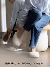 Ptit H 子供と大人が楽しめる！カラフルなキノコ型オットマン【リビング・玄関用・スツール】