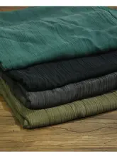 オリジナルヘビーキュプラシルク 生地 しわストライプ