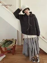 デザイン感漂う粗棒針編みの透かし模様カーディガン【春用・女性用・極上の柔らかさ】