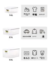 多用途プラスチック収納ボックス【おもちゃや衣類整理に最適】