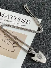 北欧風バイキングの護符デザイン タイタンスチールペンダント【パンクスタイル・シールドネックレス】