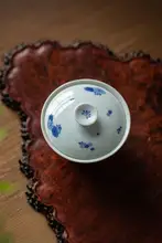 高級景徳鎮製 陶器ティーカップ【蓮の葉デザイン・茶器用・1個】