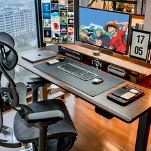 電動昇降デスク【木製・ゲーム用・家庭用・オフィス用】