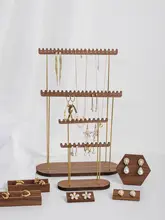 大容量の波浪型イヤリングディスプレイスタンド【アクセサリー収納用・展示用】