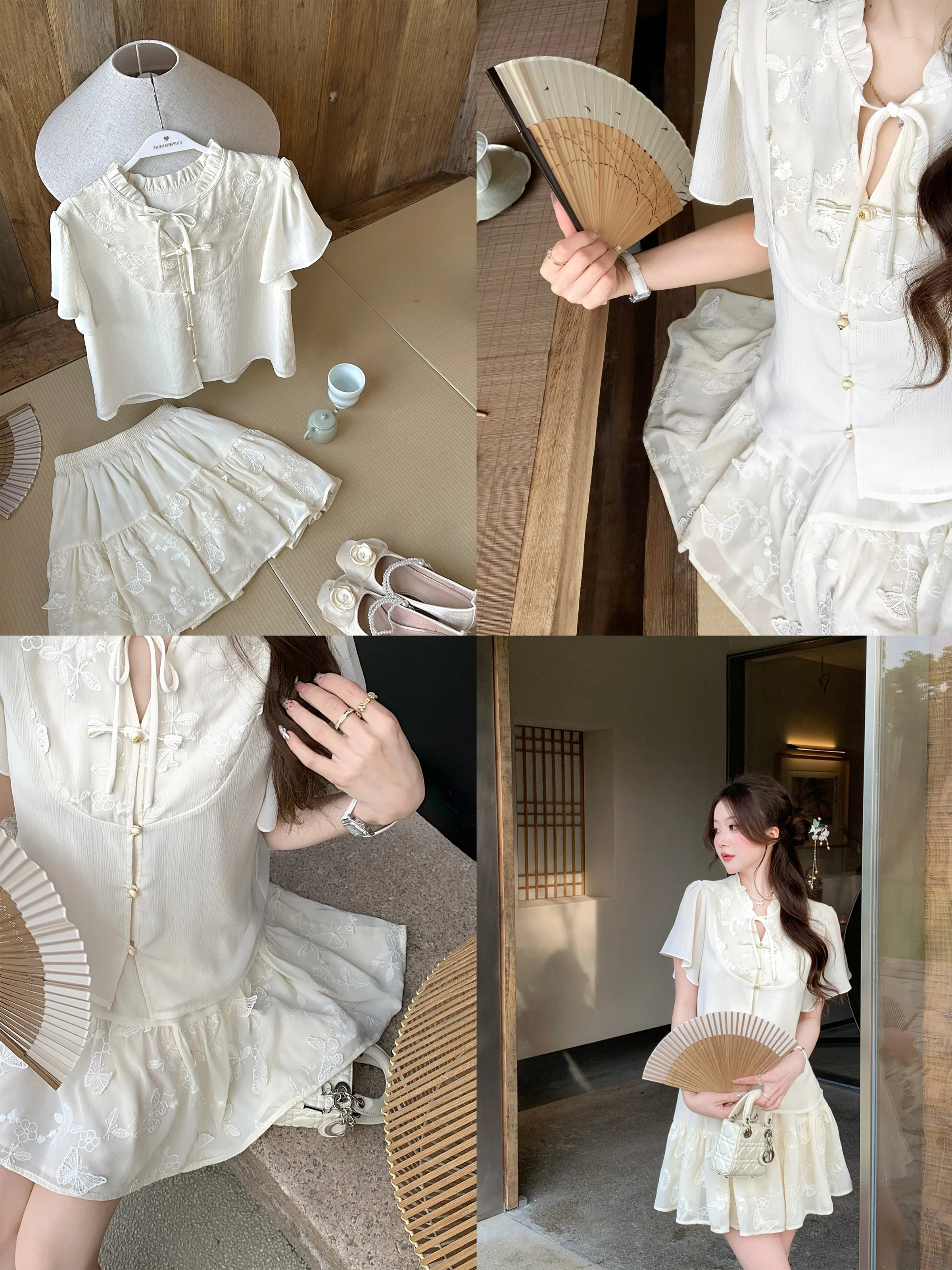 新中式茶服開衫半裙：女性法事平服的国风禅意选择