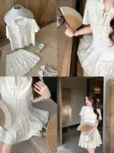 新中式茶服開衫半裙【国風禅意・女性用・二部構成】（セットアップ対応）