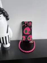 甘くてスタイリッシュな桃のデザインのスマホケース【調整可能・ショルダーストラップ付き・iPhone、Huawei、Xiaomi対応】