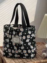 ハンド刺繍 トートバッグ【韓国風・レトロ・肩掛けタイプ】