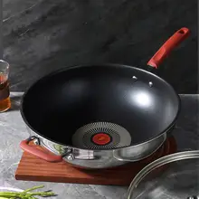 CAROTE 家庭用ステンレス製フライパン【ノンスティック・温度感知機能・IH対応】