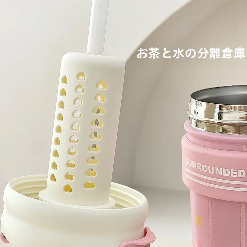 可愛い 水筒 大人 おすすめは？ストロー付きの小清新デザインが通勤でも安心