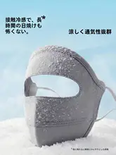 UVカット全顔用フェイスマスク【薄手・アイスシルク・夏用・医療美容対応】