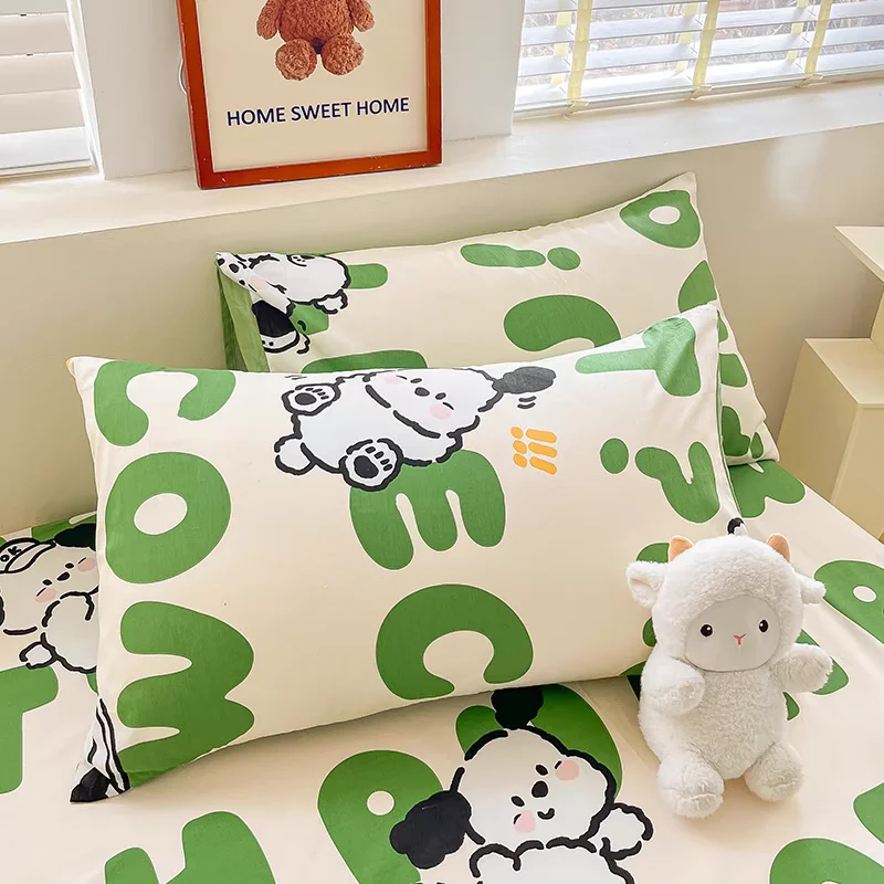 100%コットン斜め織り枕カバー【封筒式・全棉】（セットアップ対応）