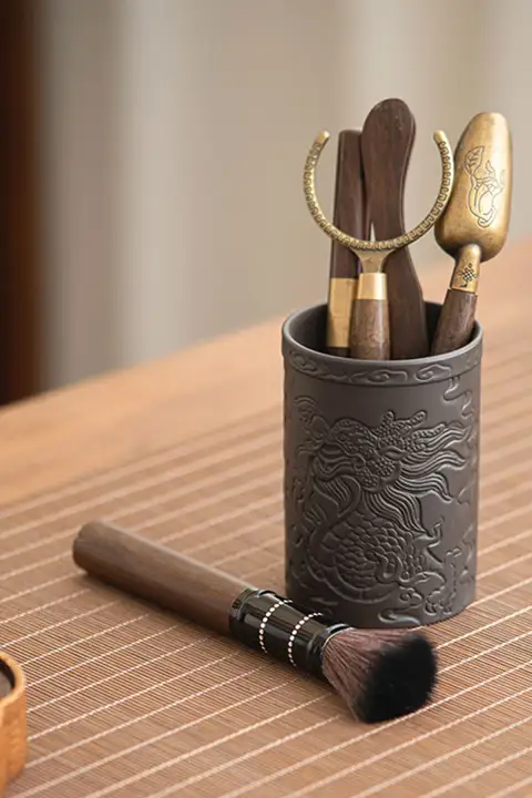 紫砂茶道六君子セット 功夫茶器 アクセサリー 材質：紫砂 製作技術：手作り