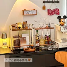 中古家庭用 バーカウンター【デスク上用・ワイン・ビール収納】
