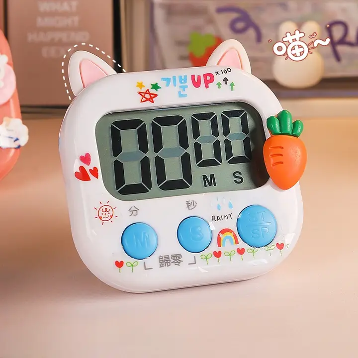 タイマー 学生 学習 専用 時間管理 キッチン リマインダー ストップウォッチ