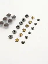 平面金属製スナップボタン【DIY・穴あけ不要・ハンドメイド用】