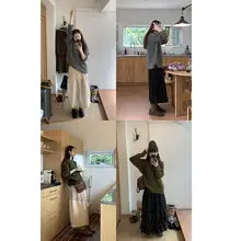 100%羊毛のツイストデザインカラフルニットセーター【冬用・丸首・長袖】