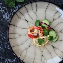 高級和風窯変釉陶器の寿司皿【飲食店用・多用途・美しいデザイン】