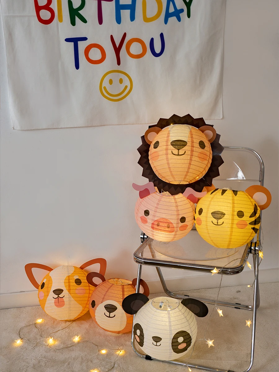かわいいLEDランタンの実用性とデザイン特性：紙製動物提灯の性能と使用シーン