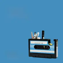 カセットテープ型のペンスタンド【実用的なデスク装飾・誕生日プレゼントに最適】