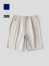 パンダーデザインのフィットショートパンツ【ウエストゴム・春夏用・メンズ】