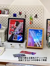 ペンライト収納ケース 展示ボックス 防塵 ディスプレイ 推し活 コンサートグッズ アイドルグッズ DIY