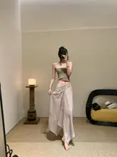 不規則な裾のウールスカート【秋向け・柔らかな雰囲気】