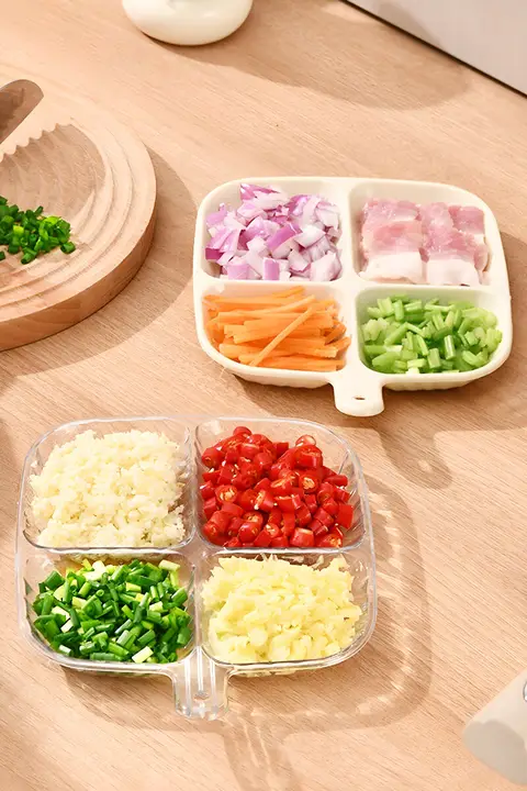 分格収納プレート【生姜・にんにく・調味料用・多機能・キッチン用】