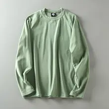 裏表はデロン素材の高伸縮性ラウンドネック長袖Tシャツ【保温・快適性・メンズ】