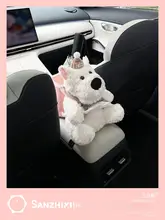 可愛い犬デザインの車用ゴミ箱【ダブル機能・ティッシュホルダー付き・多機能収納】