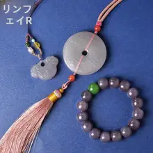 天然和田玉のブレスレット【男女兼用・甘脂玉デザイン・パステルカラー】