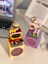 卓上ファン DIYブロック 静音 組立 ミニ  オフィス デスク 誕生日プレゼント