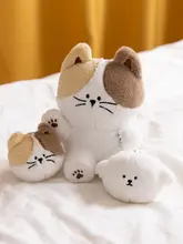 ぬいぐるみ キーホルダー バッグチャーム ねこ モコモコ キュート レディース インスタ映え 韓流 「dailylike」