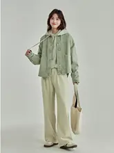 高腰デニムパンツ【レディース・カジュアルなストレートフィット・秋向け】
