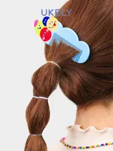 ヘアブラシ キッズ ガールズ アセテート製 静電気防止 髪に優しい 絡まりにくい プリンセス デザイン 可愛い 絵柄
