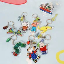 アクリル製キーホルダー【絵本関連・小学生向け・お祝いギフト・カートゥーンデザイン】