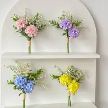 シンプルなデイジーの造花ブーケ【手持ち花・インテリア装飾用】