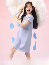 ポロ襟ワンピース キッズ ガールズ バイカラー 学院風 おしゃれ 夏 「Balabala」