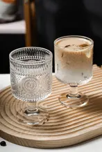 華やかなデザインの高脚グラス【サンフラワー・アイスクリーム・デザート・コーヒー・ワイン・カクテル用】