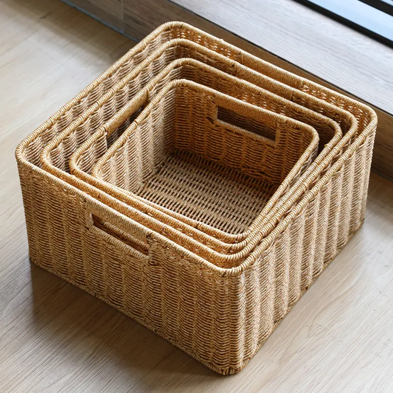 韓国インテリアを再現｜カフェ風部屋の作り方　ラタン風収納ボックスの選び方とレイアウトガイド
