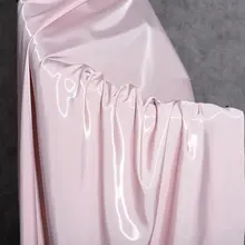 ピンク 高光沢クリスタルサテン生地【ファッション用・軽量・デザイン師向け】